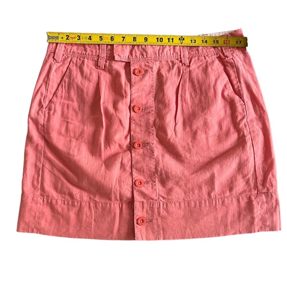 Paper Boy Anthropologie NWOT Coral Peach Wave Walker Straight Skirt Sz 14 - Picture 5 of 7